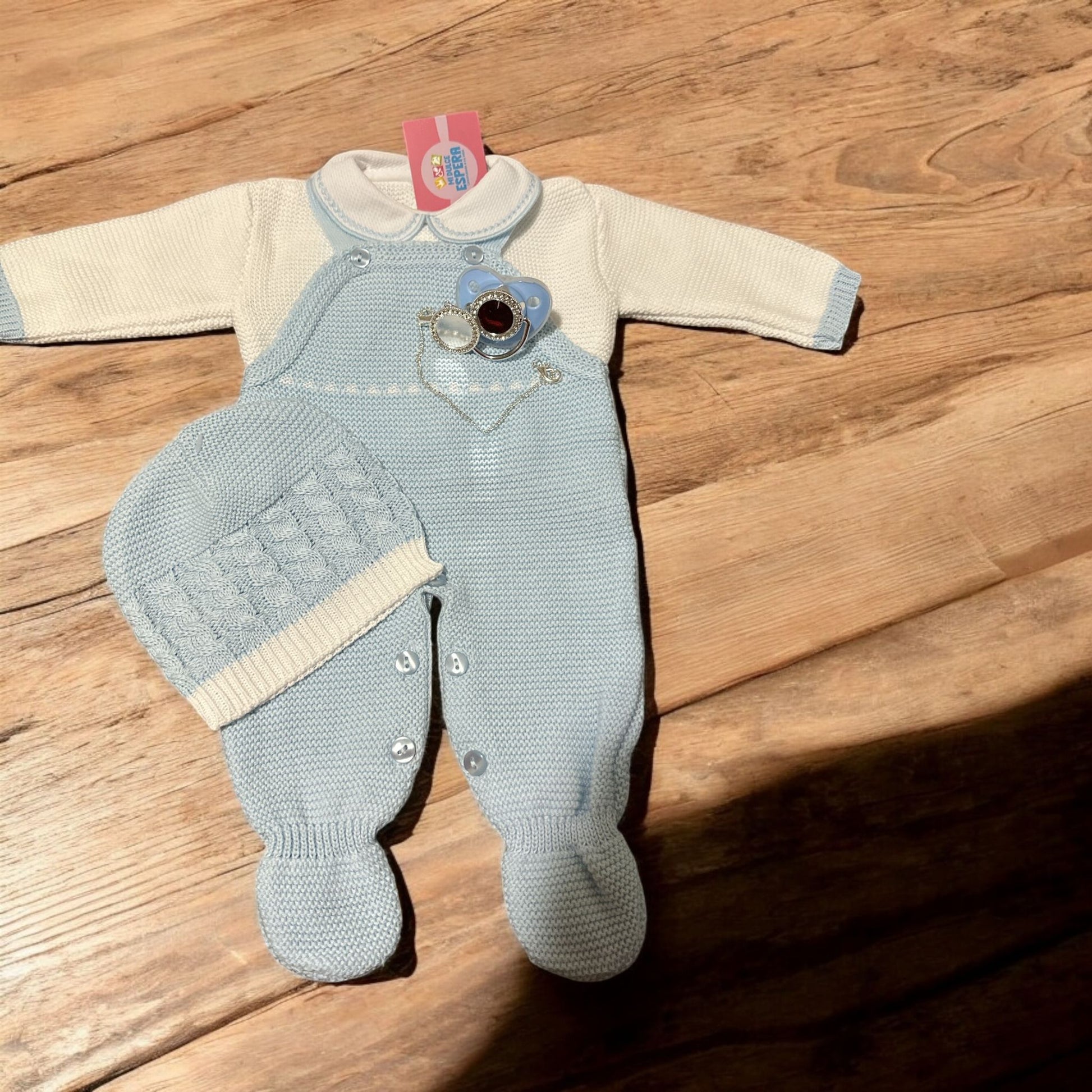 Mameluco Tejido con chupete personalizado